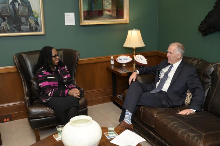 Tillis Meets with Supreme Court Nominee Ketanji Brown Jackson